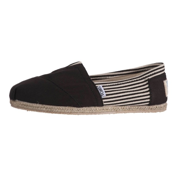 Toms University Black stripe, Rope Sole Men's NWOT - Picture 4 of 5